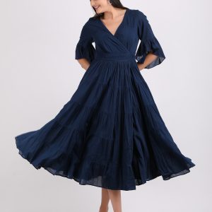 WRAP DRESS 2 BLUE