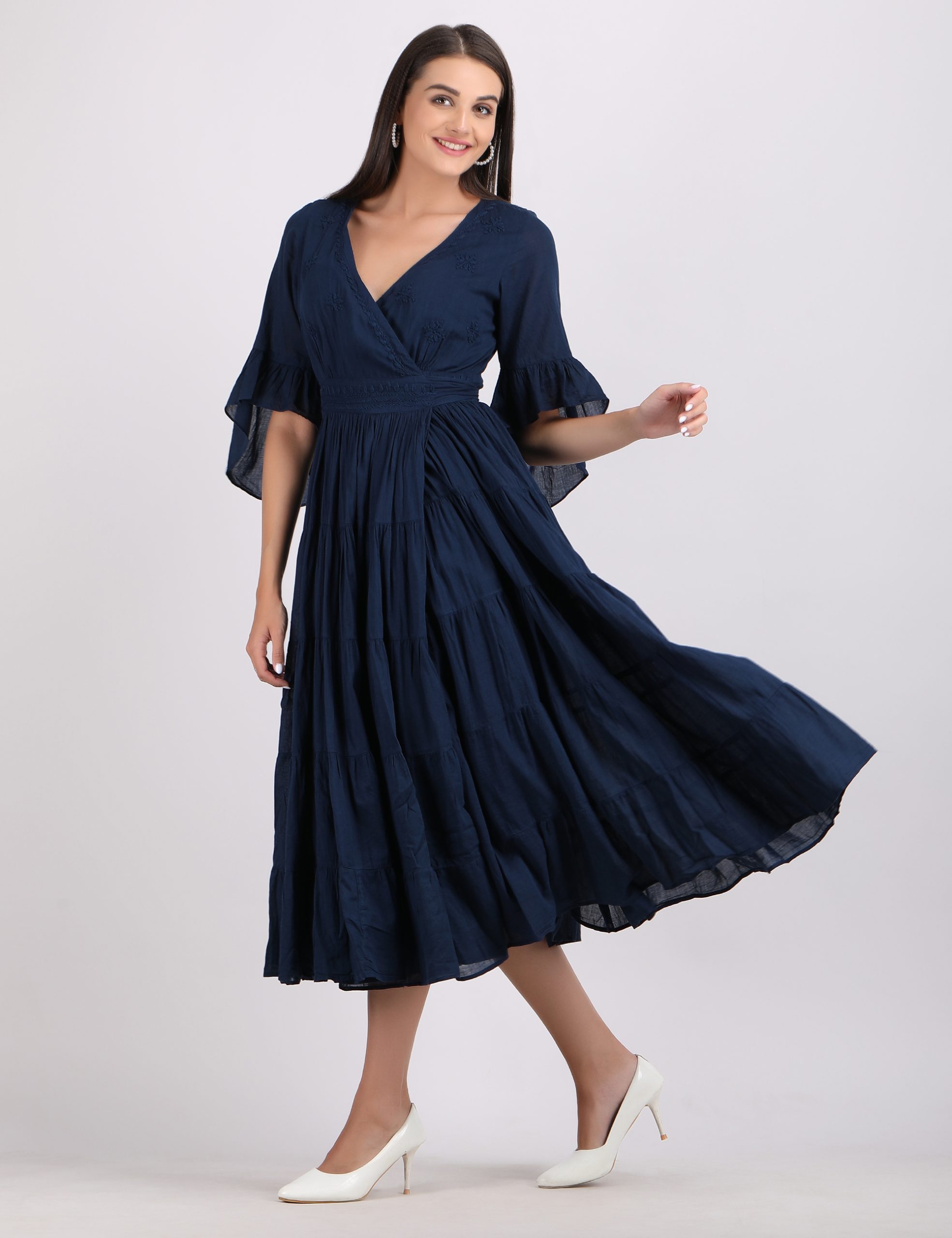 WRAP DRESS 2 BLUE