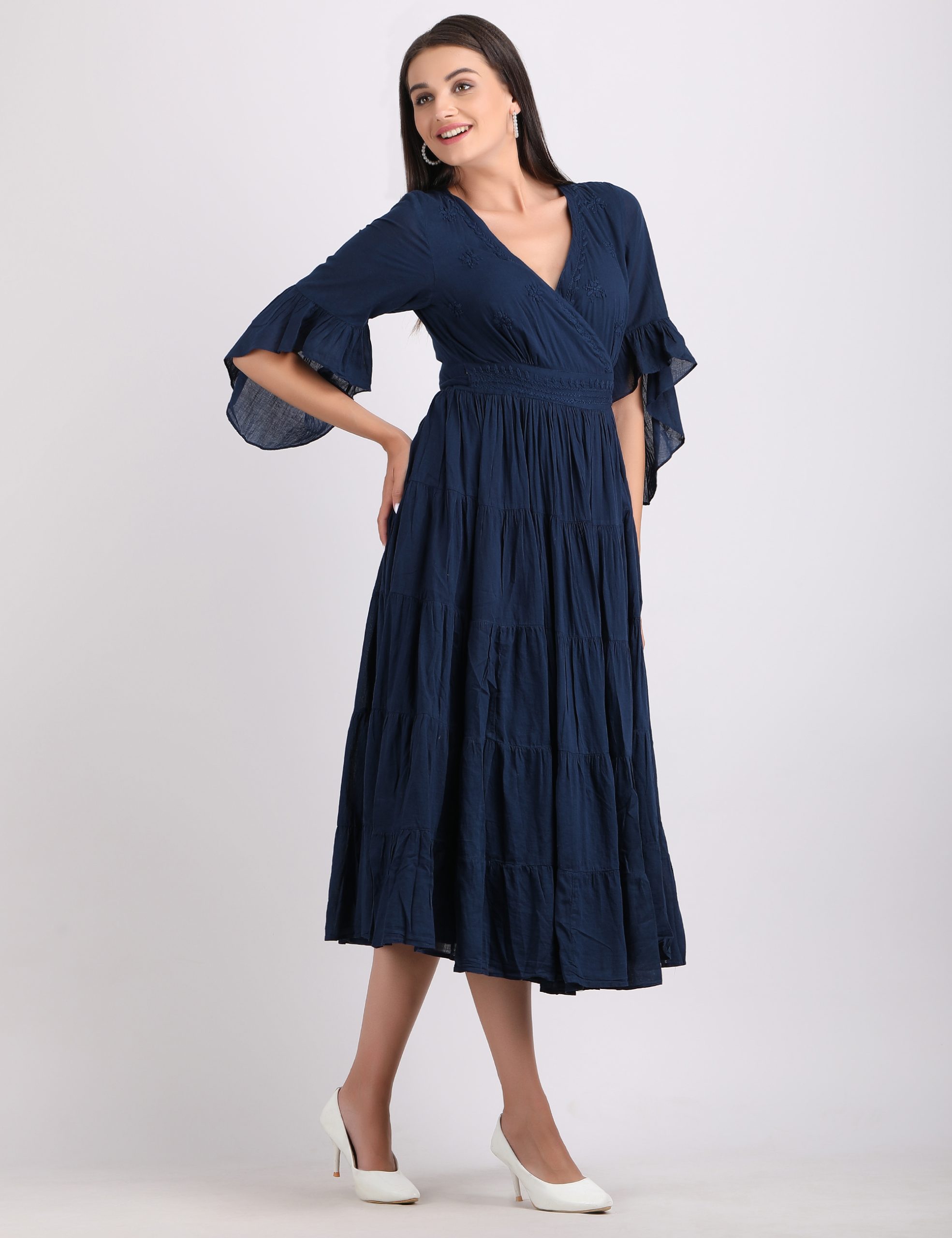 WRAP DRESS 2 BLUE